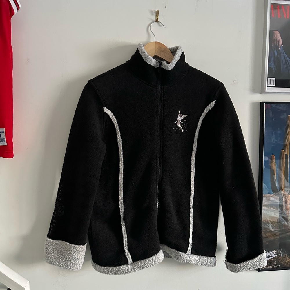 Disney world vintage tinkerbell full zip fleece jacket ✨